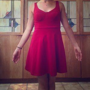 Red Babydoll Dress Forever 21 Small